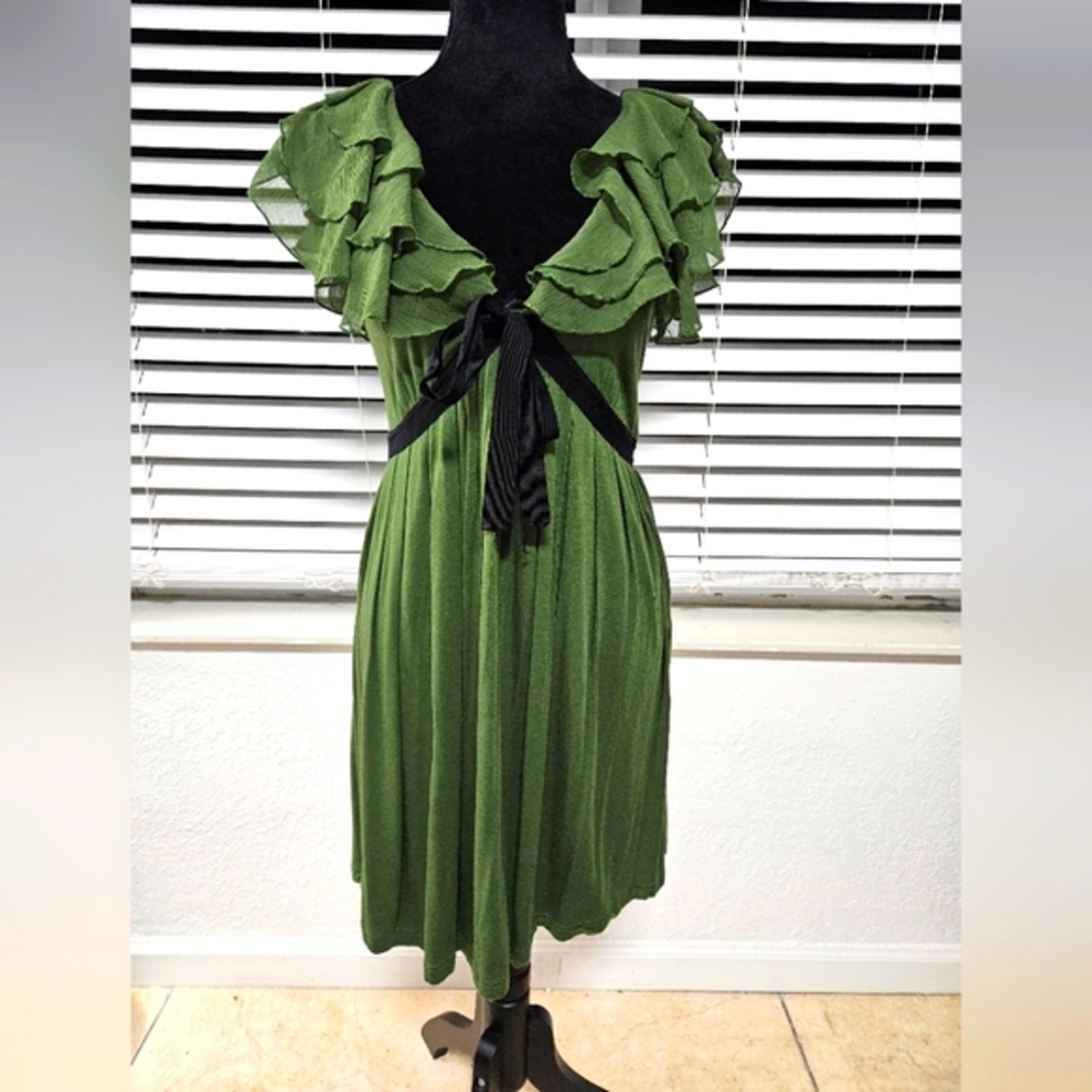 Nwt Twelve By Twelve Forever 21 Chiffon Ruffle Pa… - image 1